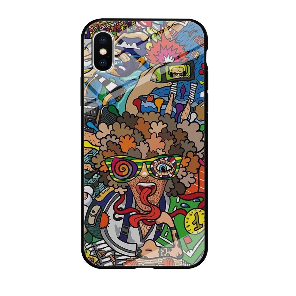 Doodle Olimpyc Sport iPhone X Case-Oxvistore