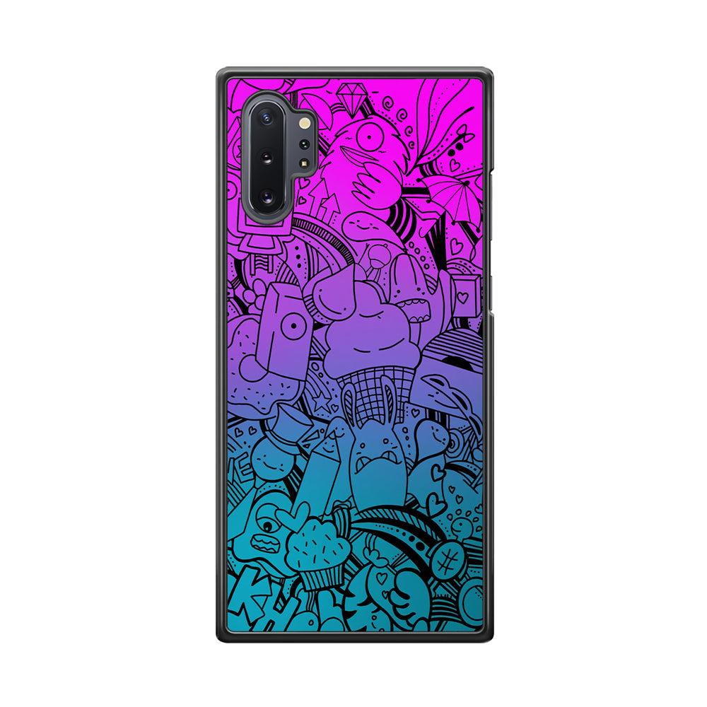 Doodle Twilight Cartoon Samsung Galaxy Note 10 Plus Case-Oxvistore