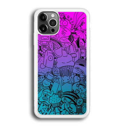 Doodle Twilight Cartoon iPhone 12 Pro Max Case-Oxvistore