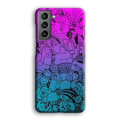 Doodle Twilight Cartoon Samsung Galaxy S21 Plus Case-Oxvistore