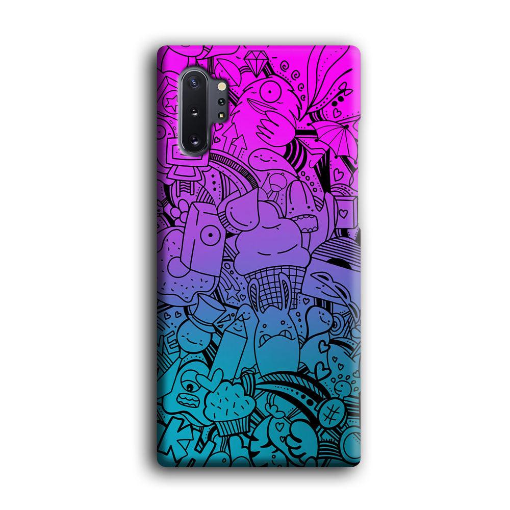 Doodle Twilight Cartoon Samsung Galaxy Note 10 Plus Case-Oxvistore