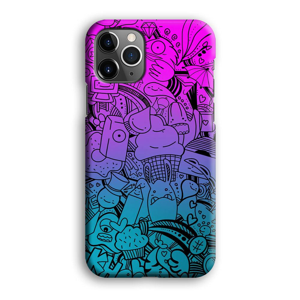 Doodle Twilight Cartoon iPhone 12 Pro Max Case-Oxvistore