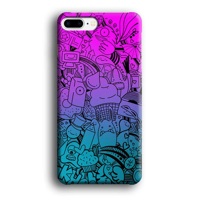 Doodle Twilight Cartoon iPhone 7 Plus Case-Oxvistore