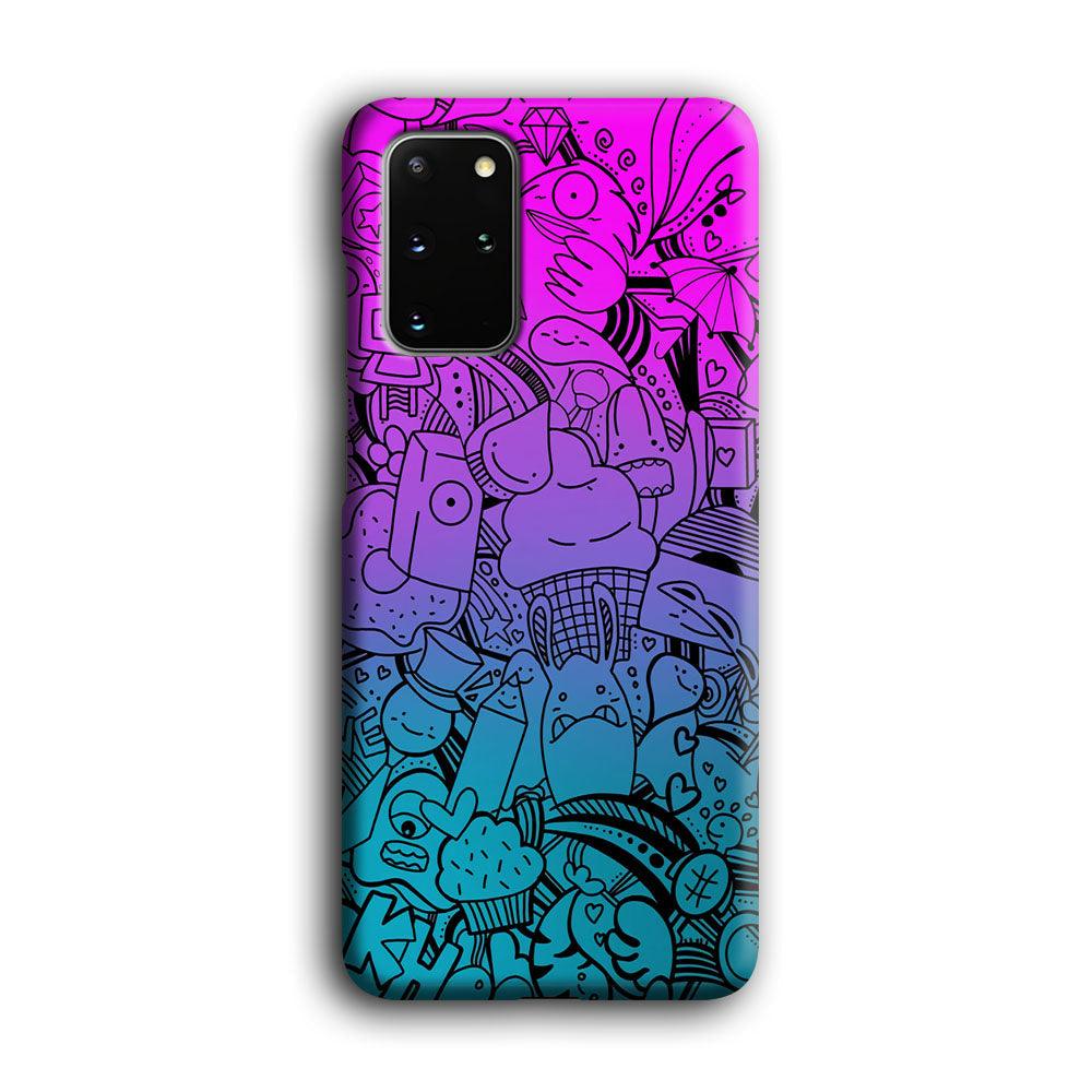 Doodle Twilight Cartoon Samsung Galaxy S20 Plus Case-Oxvistore