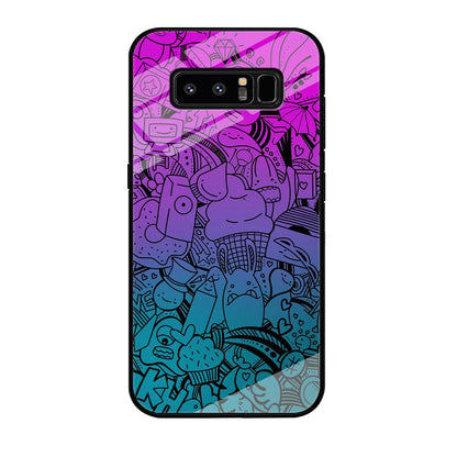 Doodle Twilight Cartoon Samsung Galaxy Note 8 Case-Oxvistore