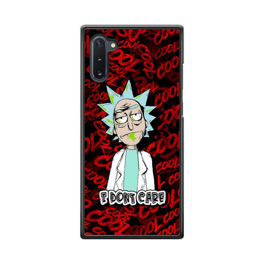 Dr Sanchez Stay Cool and Don't Care Samsung Galaxy Note 10 Case-Rubber White (2D Case)-Oxvistore