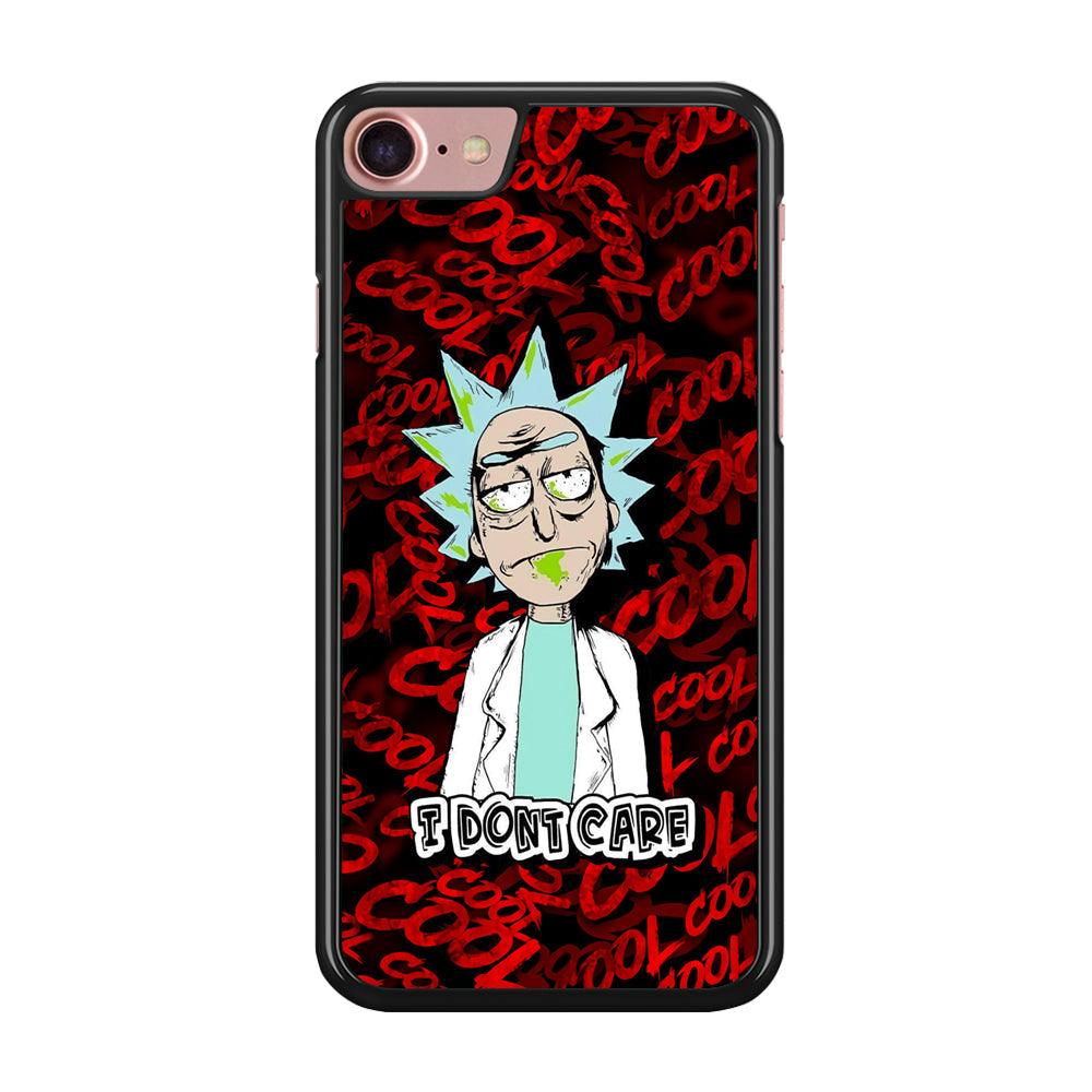 Dr Sanchez Stay Cool and Don't Care iPhone 8 Case-Rubber Black (2D Case)-Oxvistore