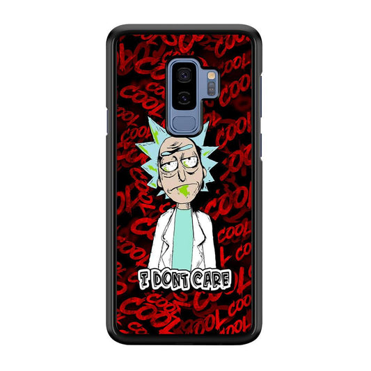 Dr Sanchez Stay Cool and Don't Care Samsung Galaxy S9 Plus Case-Rubber Black (2D Case)-Oxvistore