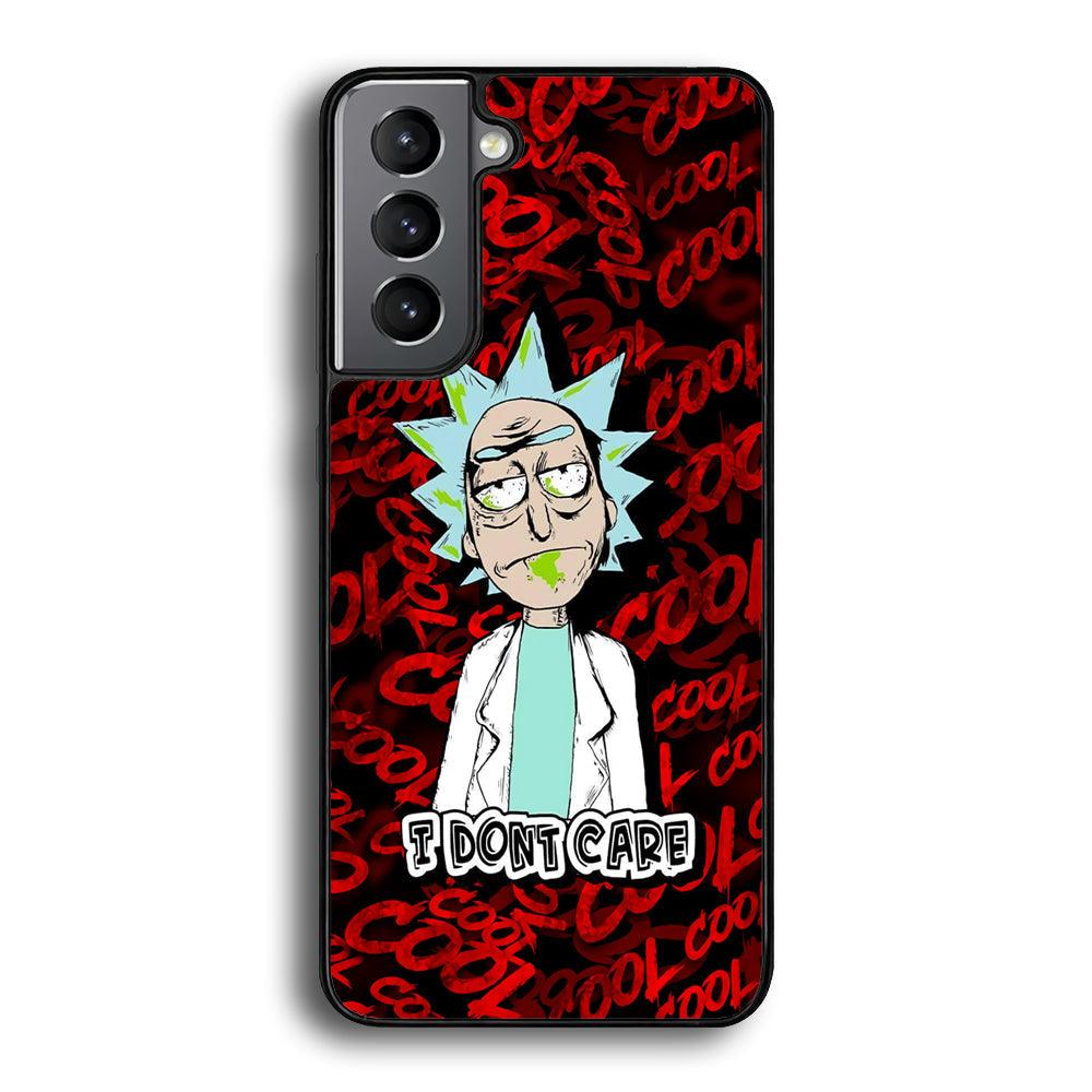 Dr Sanchez Stay Cool and Don't Care Samsung Galaxy S24 Plus Case-Rubber White (2D Case)-Oxvistore