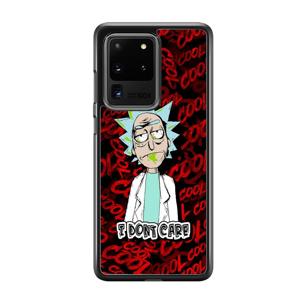 Dr Sanchez Stay Cool and Don't Care Samsung Galaxy S20 Ultra Case-Rubber White (2D Case)-Oxvistore