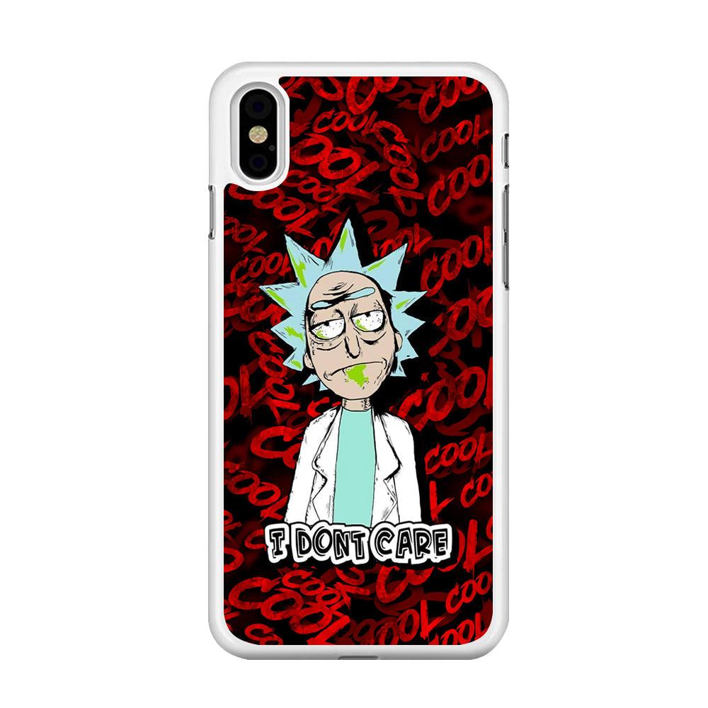 Dr Sanchez Stay Cool and Don't Care iPhone X Case-Oxvistore