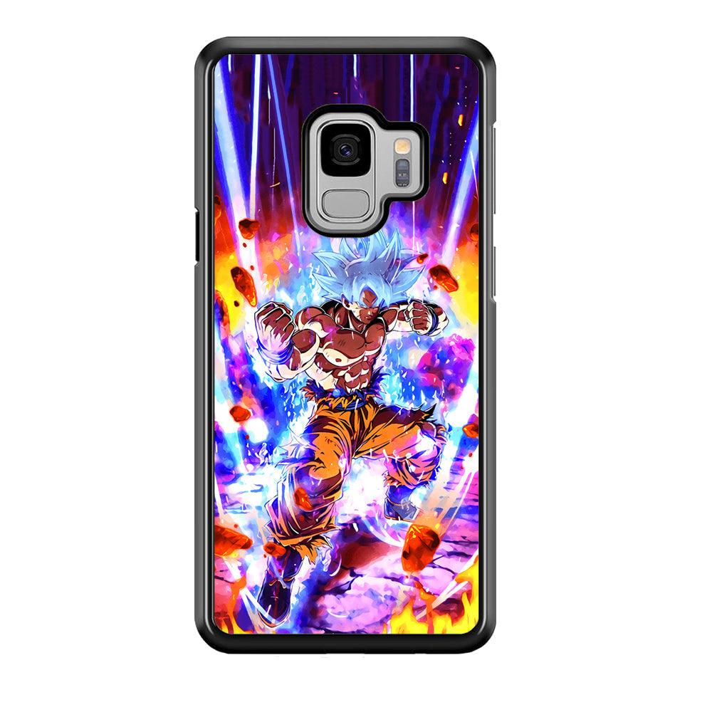 Dragon Ball Z Break The Ground Samsung Galaxy S9 Case-Rubber Black (2D Case)-Oxvistore