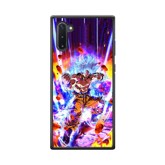 Dragon Ball Z Break The Ground Samsung Galaxy Note 10 Case-Rubber Black (2D Case)-Oxvistore
