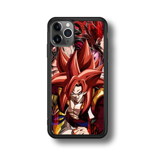 Dragon Ball Z Go Ahead and Fight iPhone 11 Pro Max Case-Rubber Black (2D Case)-Oxvistore