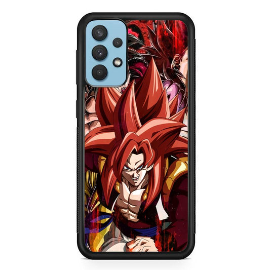 Dragon Ball Z Go Ahead and Fight Samsung Galaxy A32 Case-Rubber Black (2D Case)-Oxvistore