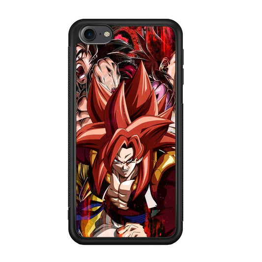 Dragon Ball Z Go Ahead and Fight iPod Touch 6 Case-Rubber Black (2D Case)-Oxvistore