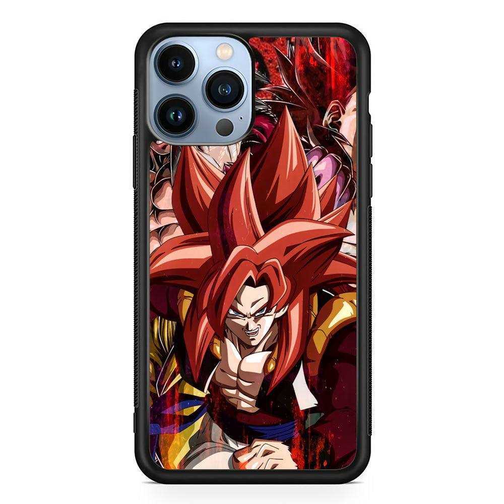 Dragon Ball Z Go Ahead and Fight iPhone 13 Pro Max Case-Rubber Black (2D Case)-Oxvistore