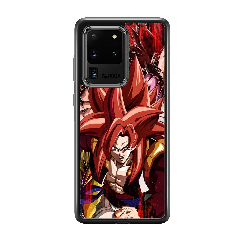 Dragon Ball Z Go Ahead and Fight Samsung Galaxy S20 Ultra Case-Rubber Black (2D Case)-Oxvistore