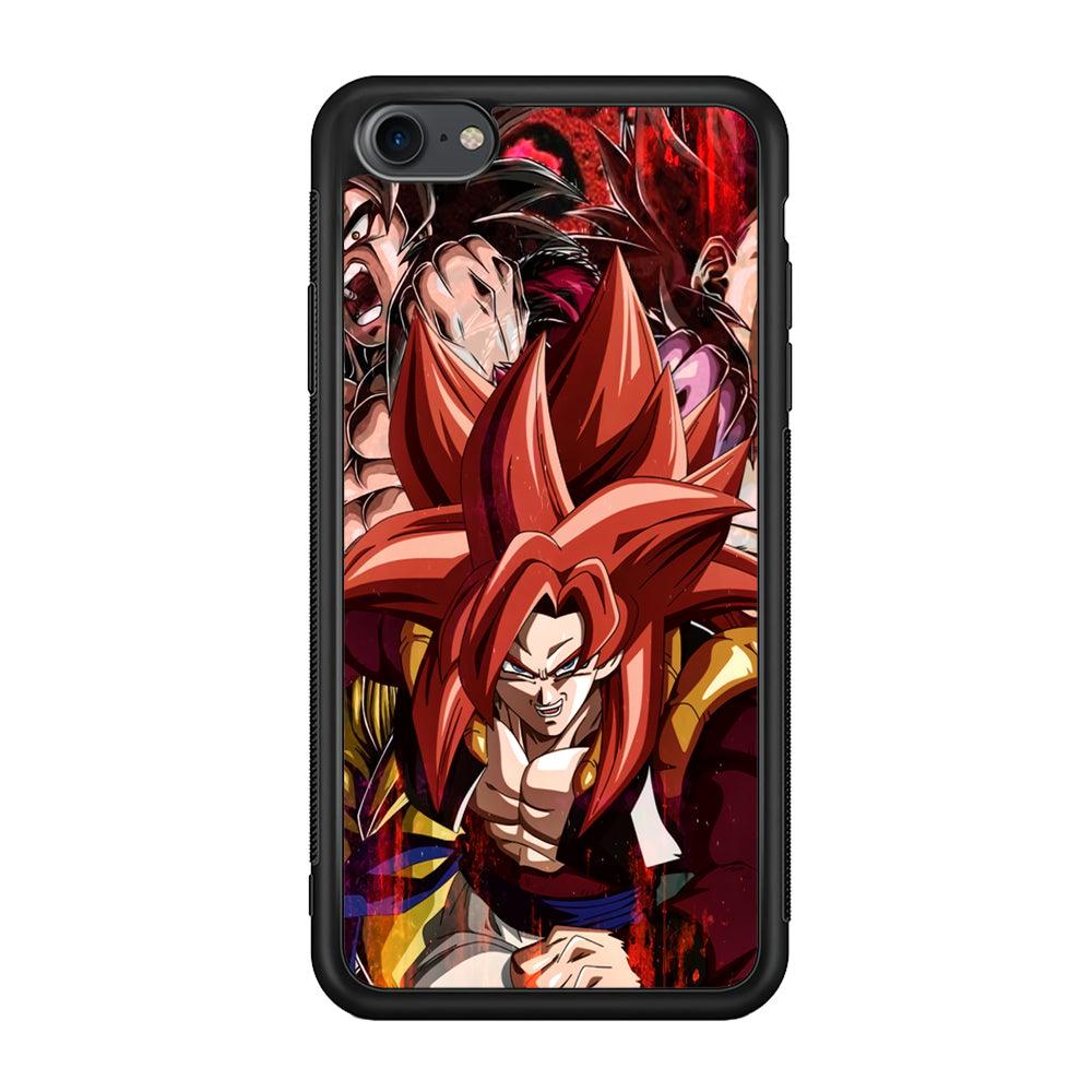 Dragon Ball Z Go Ahead and Fight iPhone 7 Case-Rubber Black (2D Case)-Oxvistore