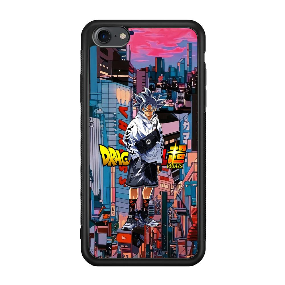 Dragon Ball Z Goku Super Hype iPhone 8 Case-Rubber Black (2D Case)-Oxvistore