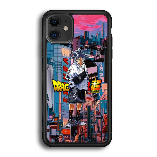 Dragon Ball Z Goku Super Hype iPhone 12 Case-Rubber Black (2D Case)-Oxvistore