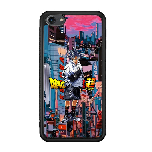 Dragon Ball Z Goku Super Hype iPod Touch 6 Case-Rubber Black (2D Case)-Oxvistore