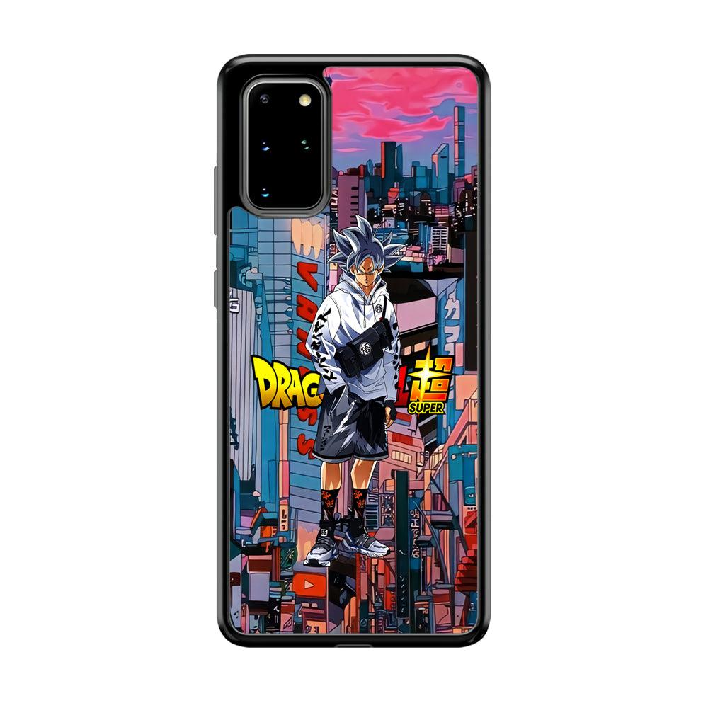 Dragon Ball Z Goku Super Hype Samsung Galaxy S20 Plus Case-Rubber Black (2D Case)-Oxvistore