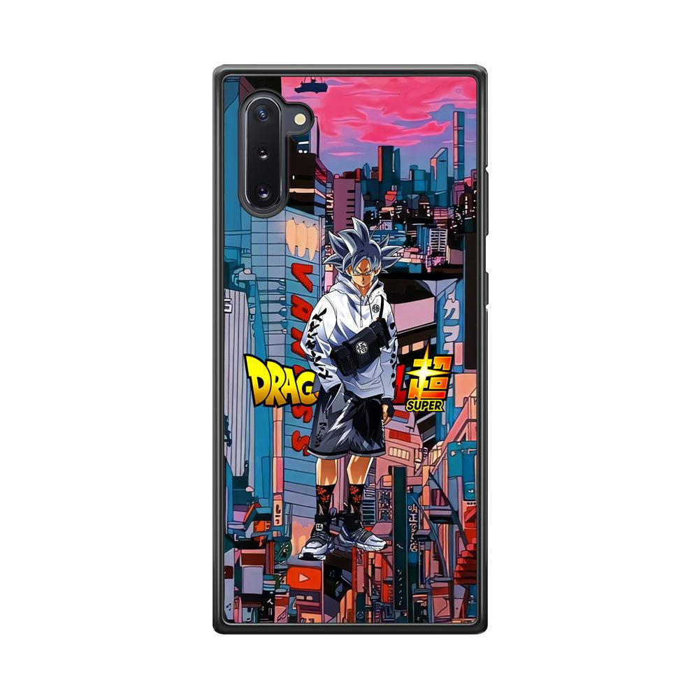Dragon Ball Z Goku Super Hype Samsung Galaxy Note 10 Case-Rubber Black (2D Case)-Oxvistore