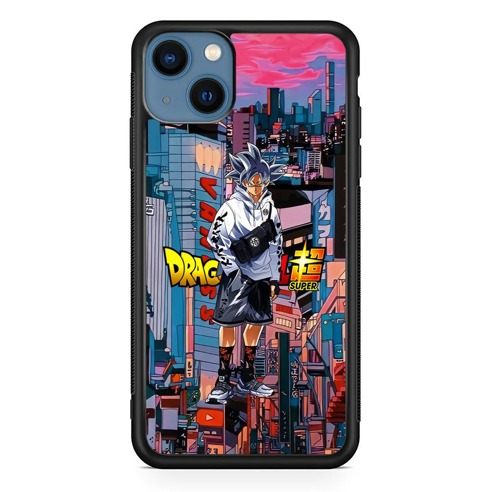 Dragon Ball Z Goku Super Hype iPhone 15 Case-Rubber Black (2D Case)-Oxvistore