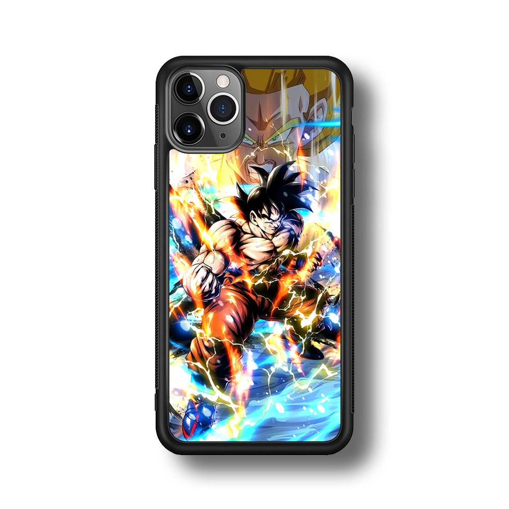 Dragon Ball Z Mighty Muscles iPhone 11 Pro Max Case-Rubber Black (2D Case)-Oxvistore