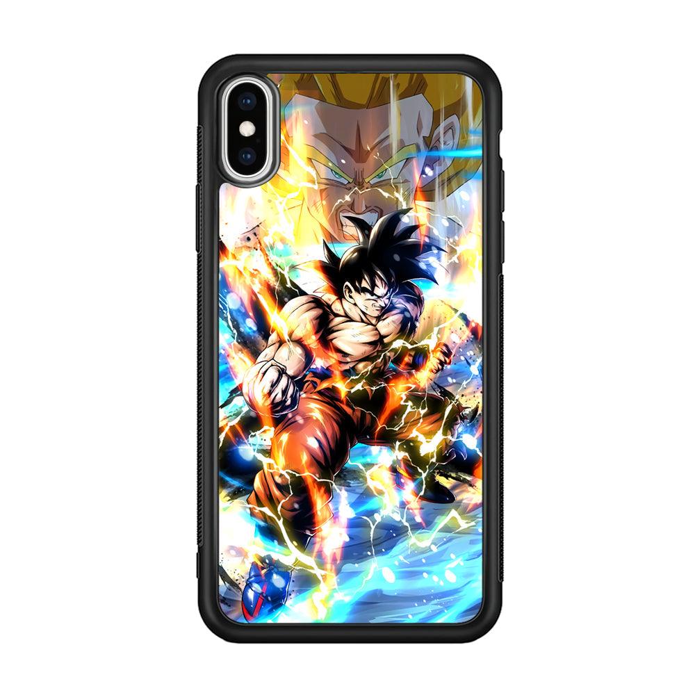 Dragon Ball Z Mighty Muscles iPhone Xs Max Case-Rubber Black (2D Case)-Oxvistore