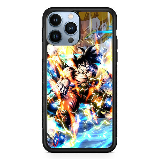Dragon Ball Z Mighty Muscles iPhone 15 Pro Case-Rubber Black (2D Case)-Oxvistore