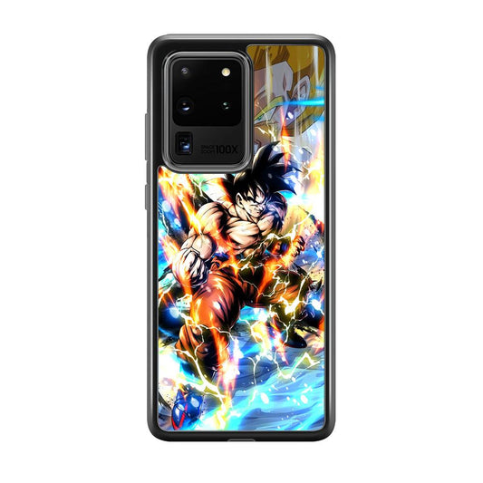 Dragon Ball Z Mighty Muscles Samsung Galaxy S20 Ultra Case-Rubber Black (2D Case)-Oxvistore