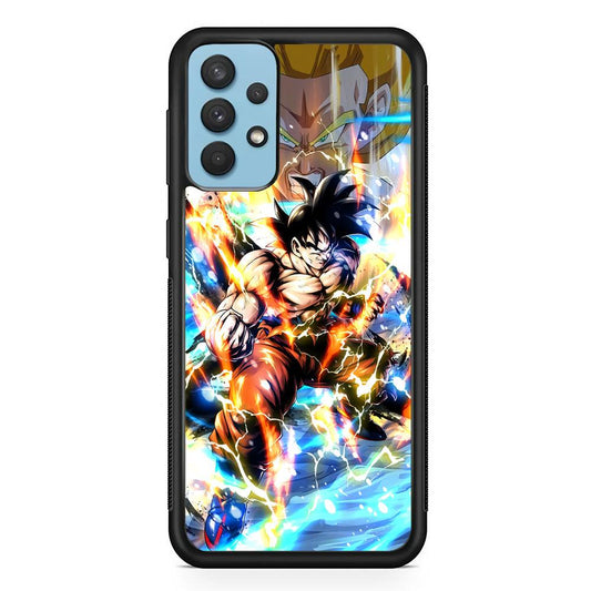 Dragon Ball Z Mighty Muscles Samsung Galaxy A32 Case-Rubber Black (2D Case)-Oxvistore