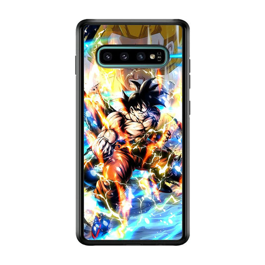 Dragon Ball Z Mighty Muscles Samsung Galaxy S10 Case-Rubber Black (2D Case)-Oxvistore
