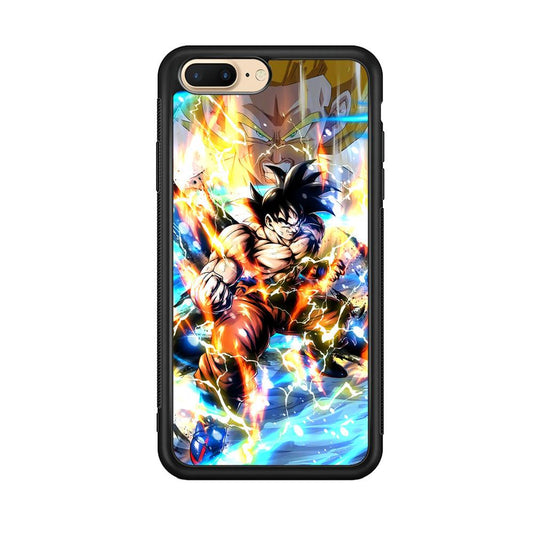 Dragon Ball Z Mighty Muscles iPhone 7 Plus Case-Rubber Black (2D Case)-Oxvistore