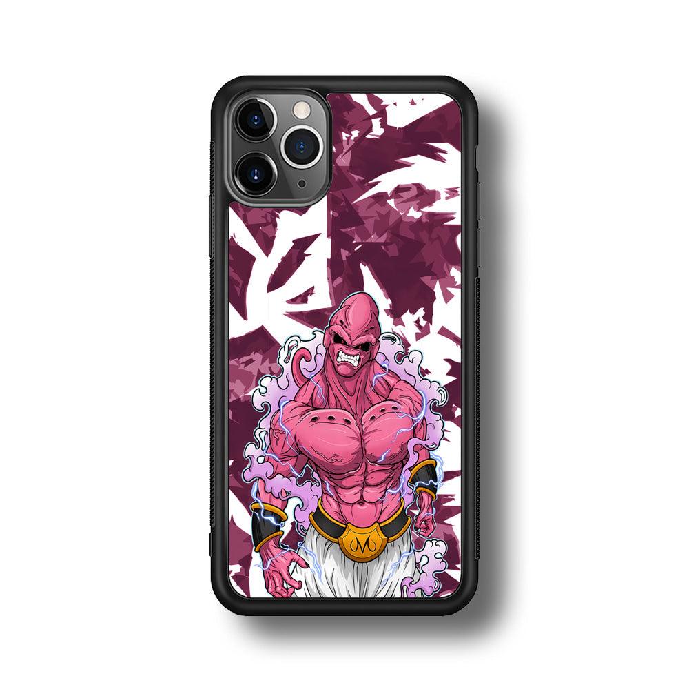 Dragon Ball Z Muscle of Majin Buu iPhone 11 Pro Max Case-Rubber Black (2D Case)-Oxvistore