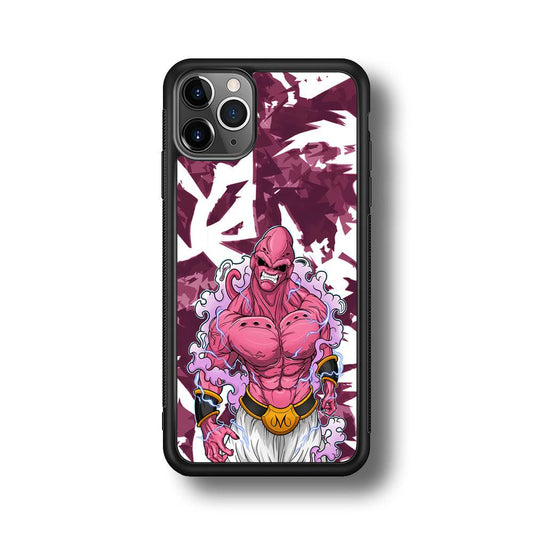 Dragon Ball Z Muscle of Majin Buu iPhone 11 Pro Max Case-Rubber Black (2D Case)-Oxvistore