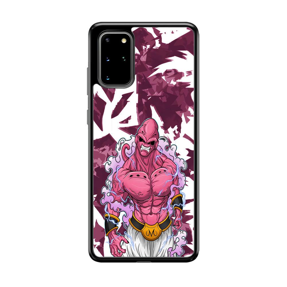 Dragon Ball Z Muscle of Majin Buu Samsung Galaxy S20 Plus Case-Rubber Black (2D Case)-Oxvistore