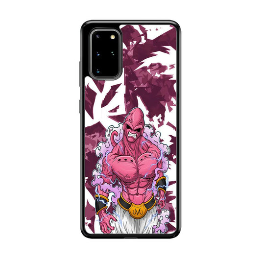 Dragon Ball Z Muscle of Majin Buu Samsung Galaxy S20 Plus Case-Rubber Black (2D Case)-Oxvistore