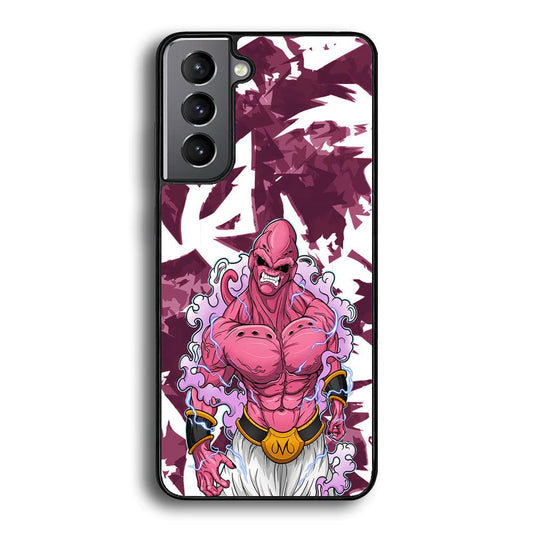 Dragon Ball Z Muscle of Majin Buu Samsung Galaxy S22 Case-Rubber Black (2D Case)-Oxvistore