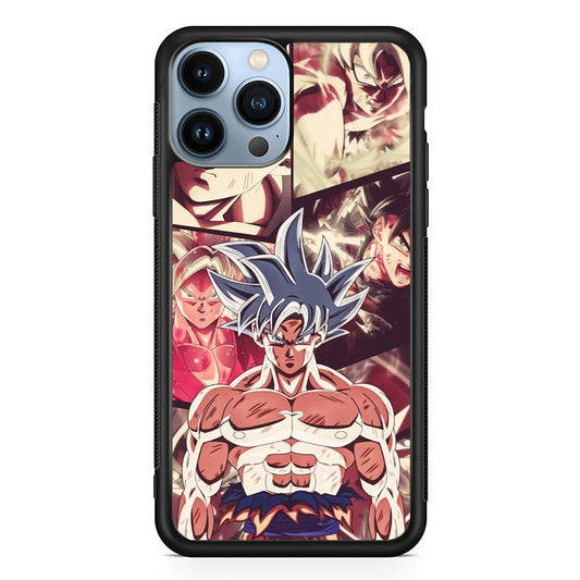 Dragon Ball Z Passion of Fight iPhone 13 Pro Max Case-Rubber White (2D Case)-Oxvistore