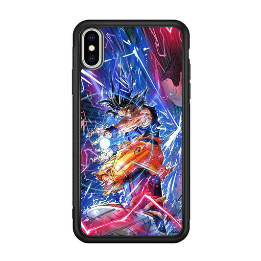 Dragon Ball Z Revenge Kame Kame iPhone XS Case-Rubber Black (2D Case)-Oxvistore