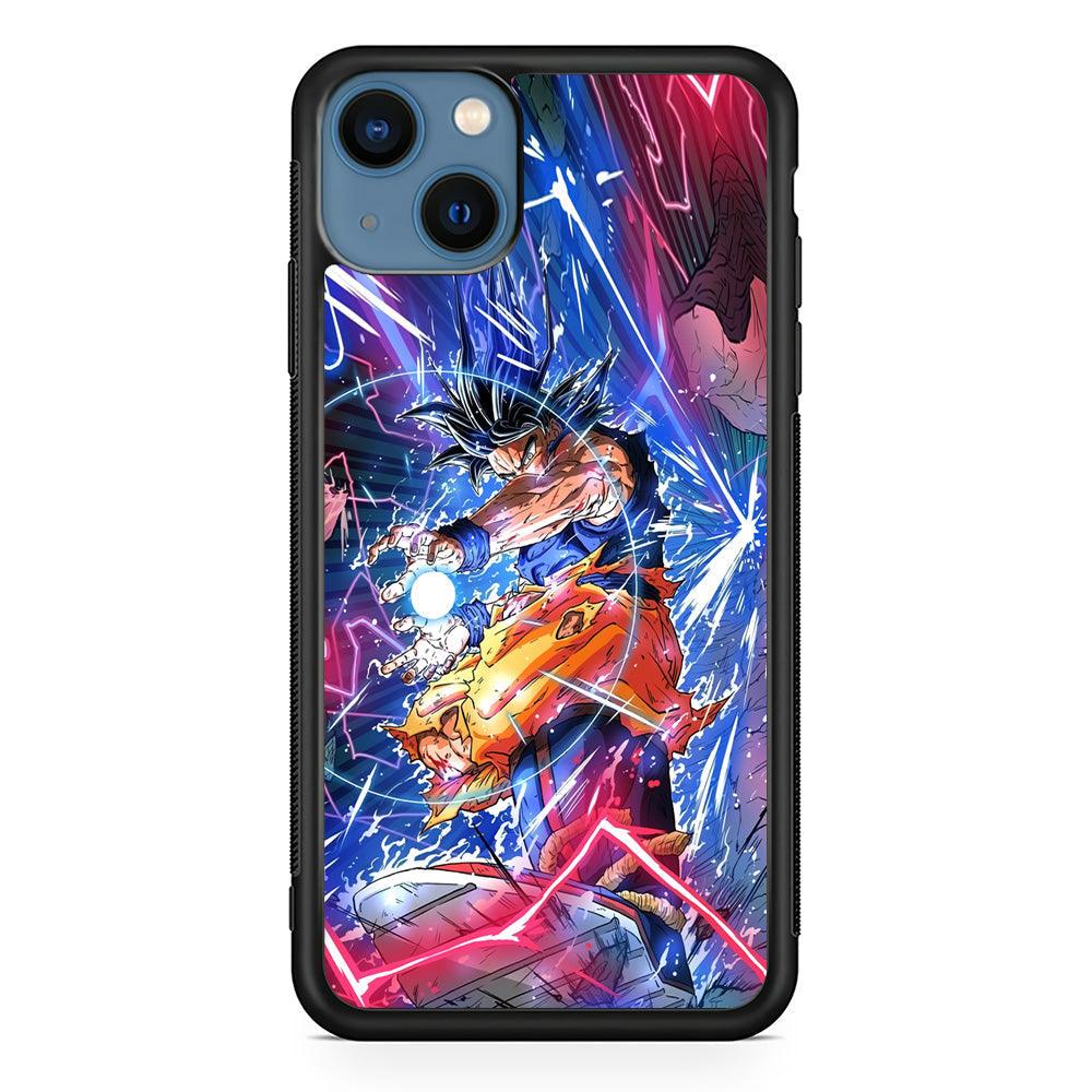 Dragon Ball Z Revenge Kame Kame iPhone 14 Plus Case-Rubber Black (2D Case)-Oxvistore
