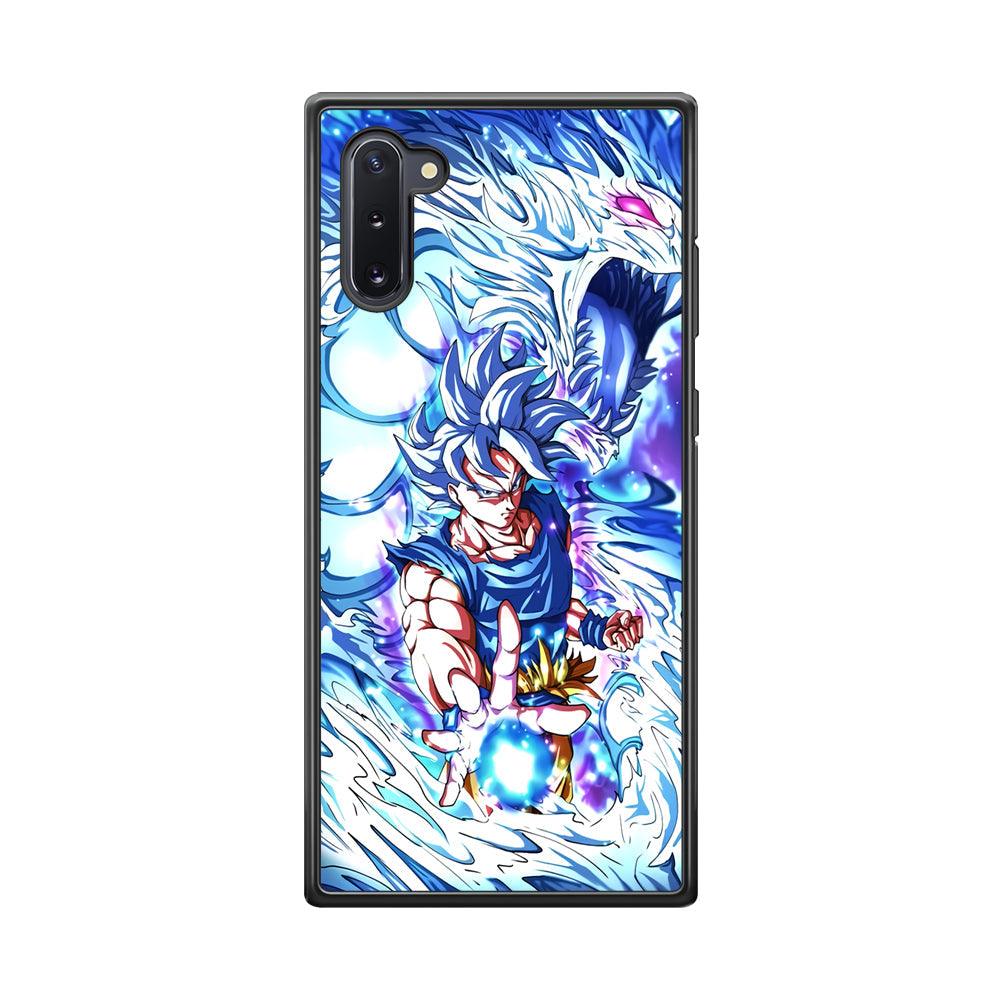 Dragon Ball Z Saiyan and Dragon Psyche Samsung Galaxy Note 10 Case-Rubber Black (2D Case)-Oxvistore