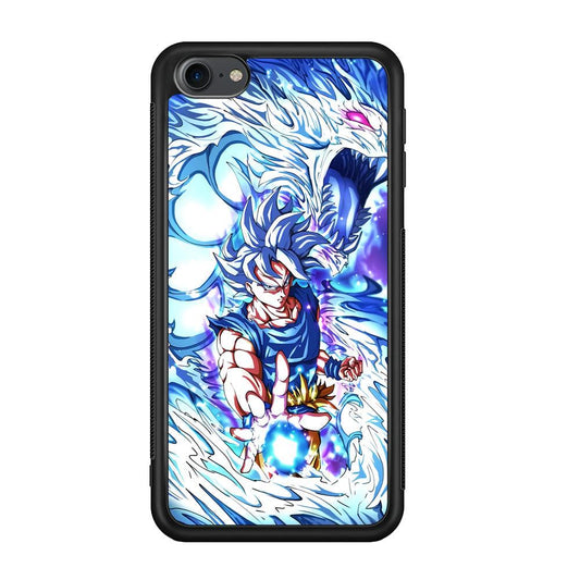 Dragon Ball Z Saiyan and Dragon Psyche iPod Touch 6 Case-Rubber Black (2D Case)-Oxvistore