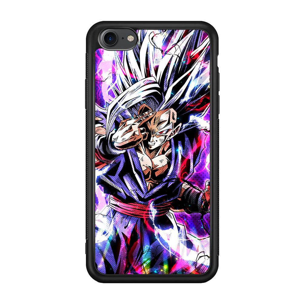 Dragon Ball Z The Mind Power iPhone 8 Case-Rubber Black (2D Case)-Oxvistore