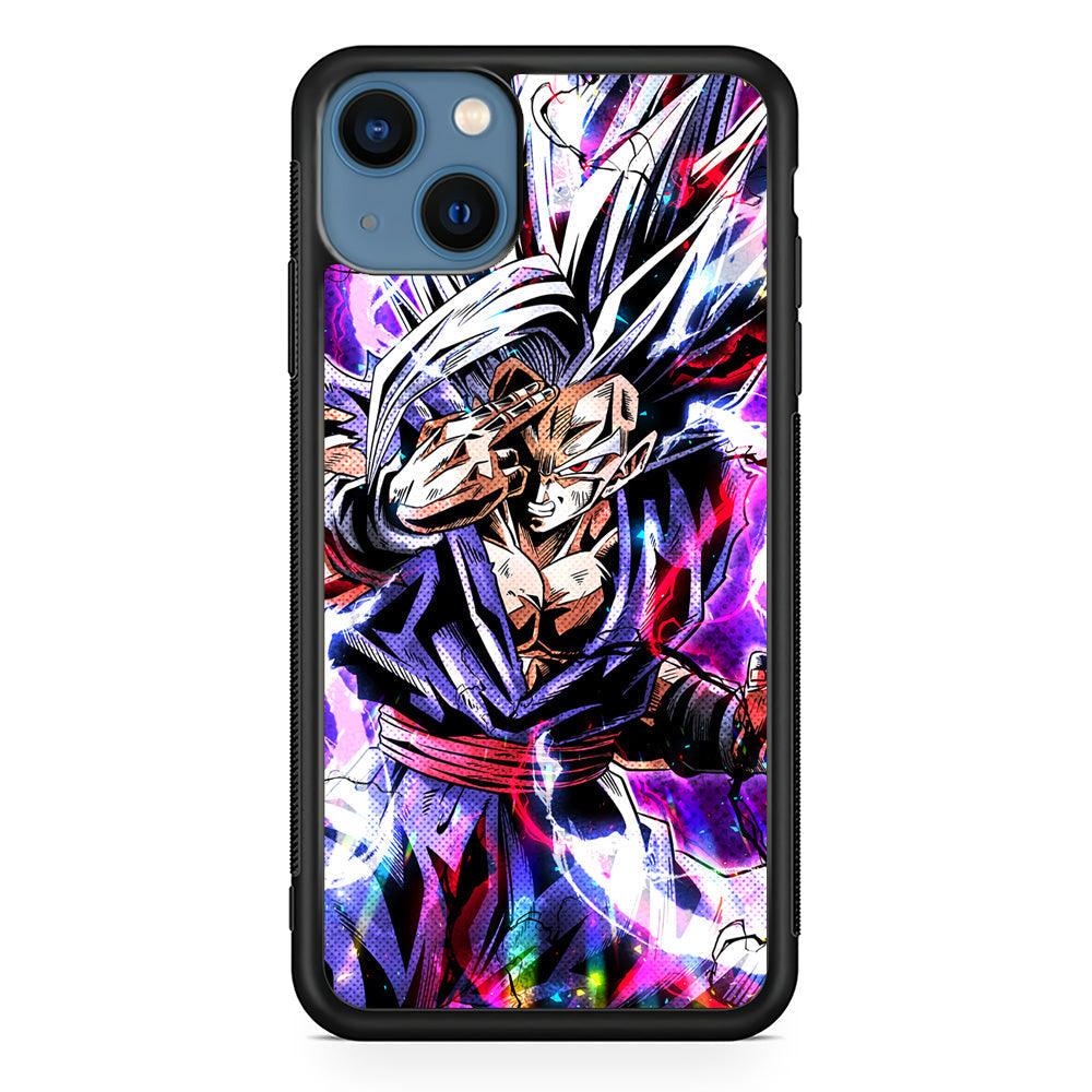 Dragon Ball Z The Mind Power iPhone 14 Case-Rubber Black (2D Case)-Oxvistore