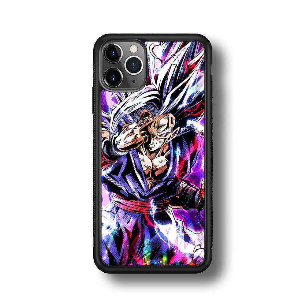 Dragon Ball Z The Mind Power iPhone 11 Pro Max Case-Rubber Black (2D Case)-Oxvistore