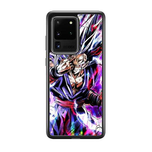 Dragon Ball Z The Mind Power Samsung Galaxy S20 Ultra Case-Rubber Black (2D Case)-Oxvistore